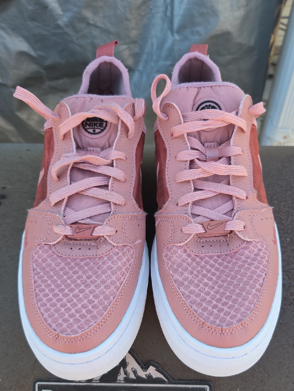 Nike Women’s Court Vision Alta TXT Pink Lace-Up Sneakers